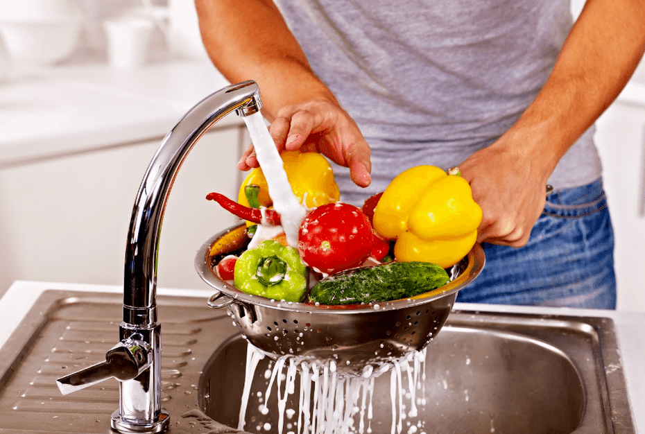 pranje povrća kako bi se spriječila infekcija crvima